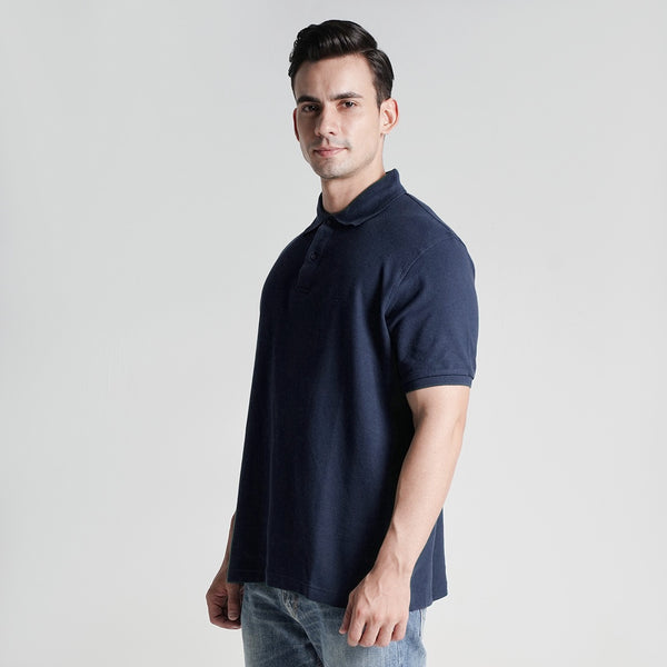 Lee Cooper Polo Shirt Logo Circular Navy