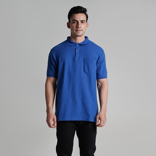 Lee Cooper Polo Shirt Pocket Blue