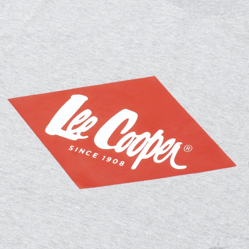 Lee Cooper T-shirt Logo Diamond Red Melange