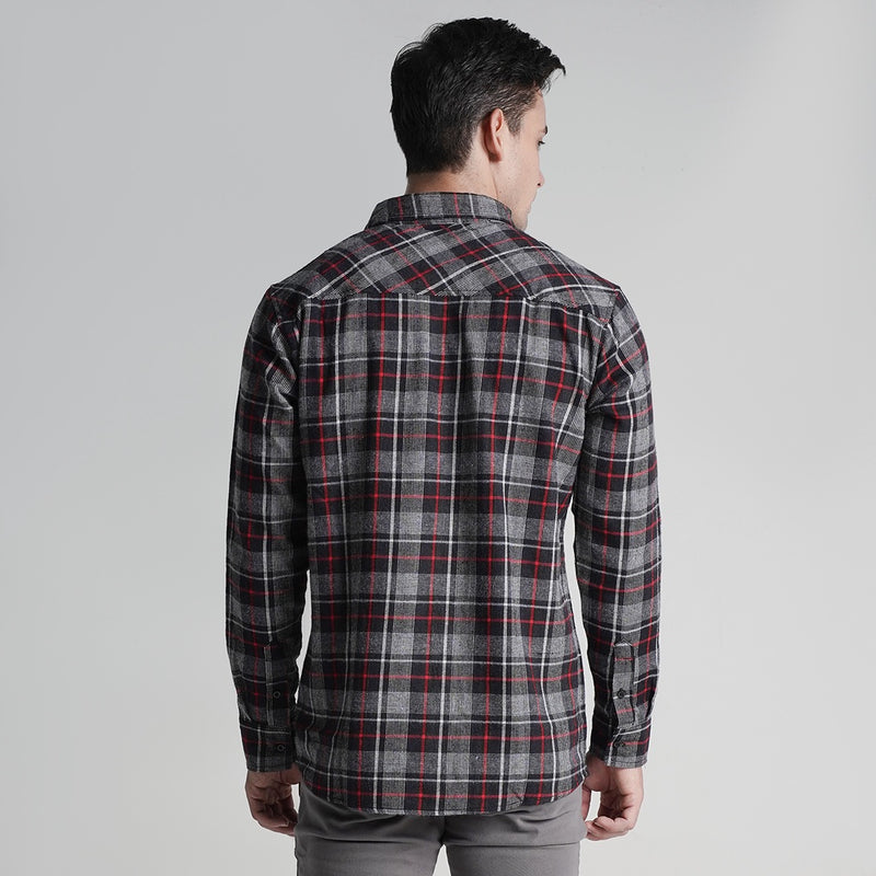 Lee Cooper  Flannel Shirt RHYS Red