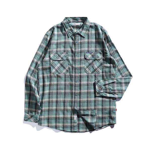 Lee Cooper Long Shirt Flannel Aldred Light Green