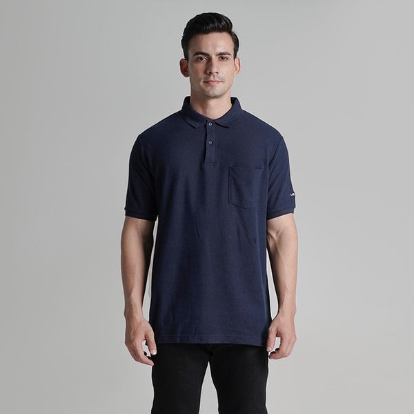 Lee Cooper Polo Shirt Pocket Navy