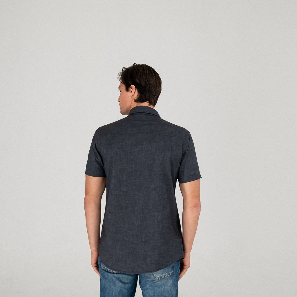 Lee Coper Short Sleeve Stripe Pocket Black