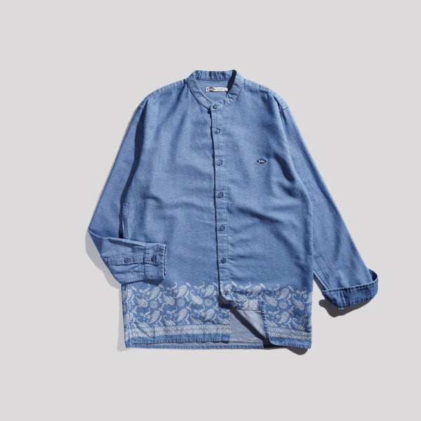 Lee Cooper Long Shirt Koko Connor Print Medium Blue