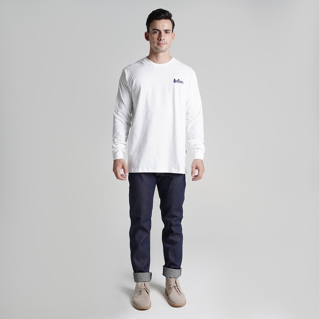 Lee Cooper Longsleeve T-shirt Logotype White