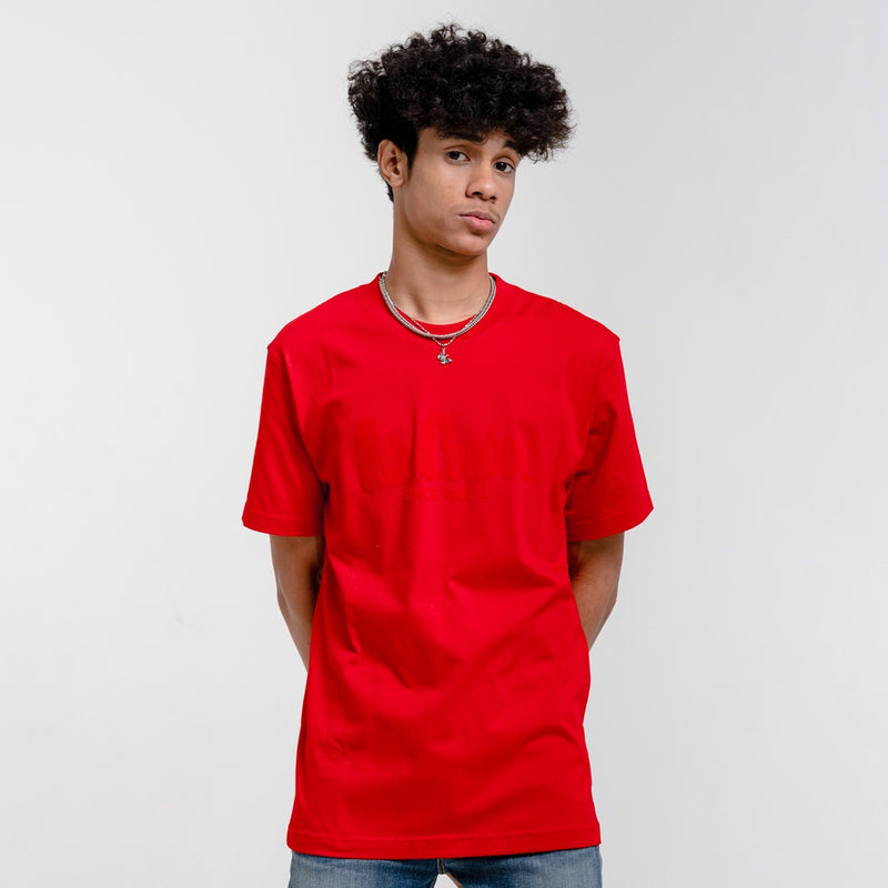 Lee Cooper T-shirt Logotype Red on Red TS04