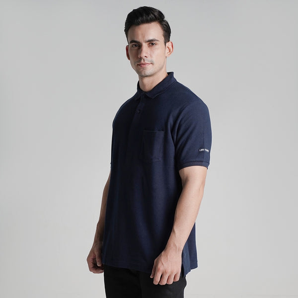 Lee Cooper Polo Shirt Pocket Navy