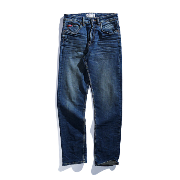 Lee Cooper Tapered Fit Jeans Arthur Worn Dark Blue Deep