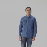 Lee Cooper Shirt Reece Worn Medium Blue