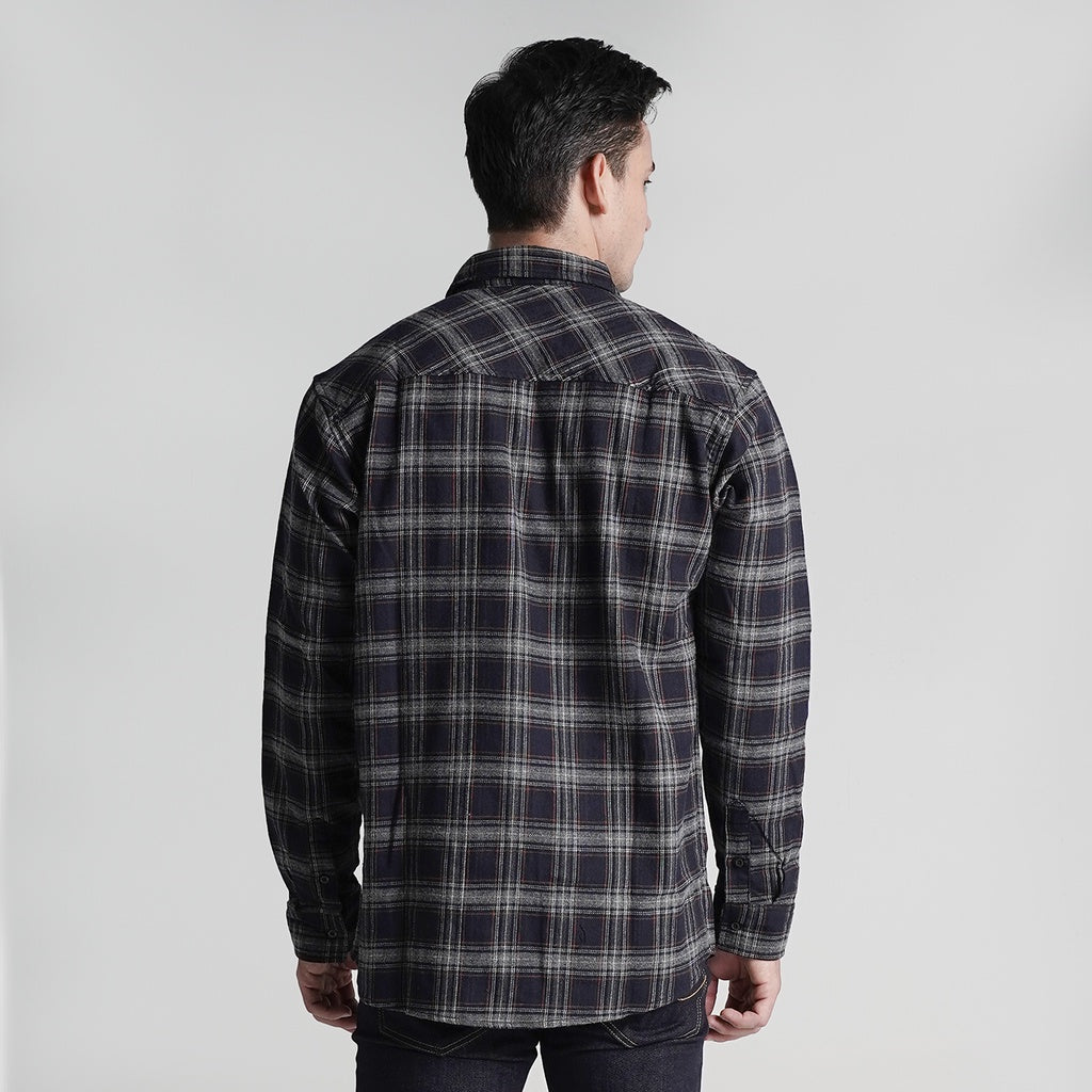 Lee Cooper Flannel Kyle Dark Brown