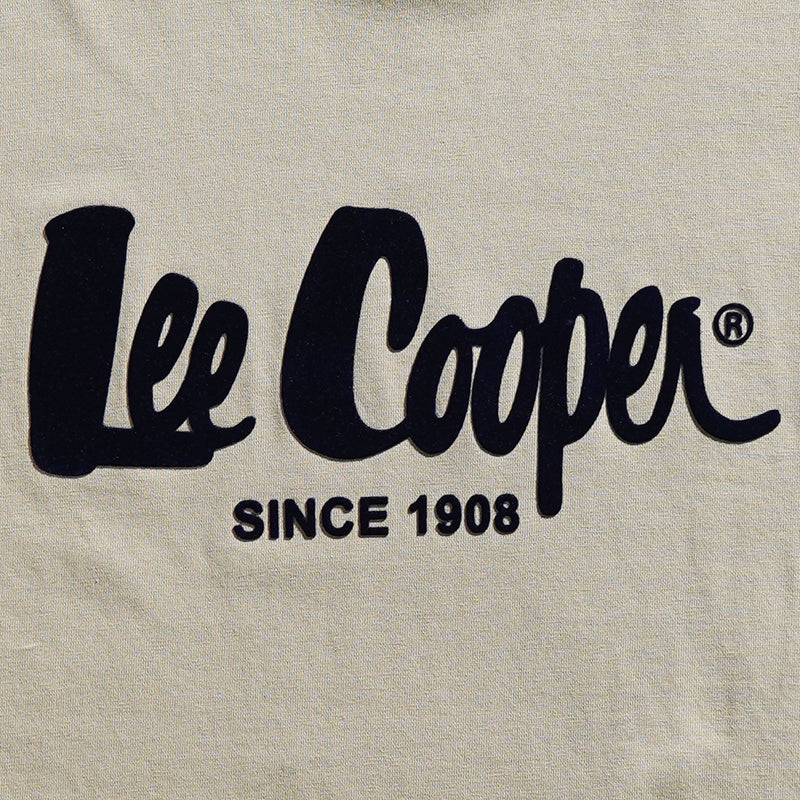 Lee Cooper T-Shirt Logotype Velvet Beige