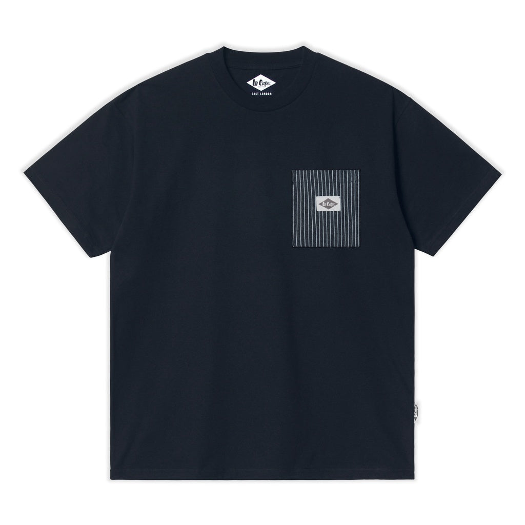 Lee Cooper T-shirt Stripe Pocket Navy
