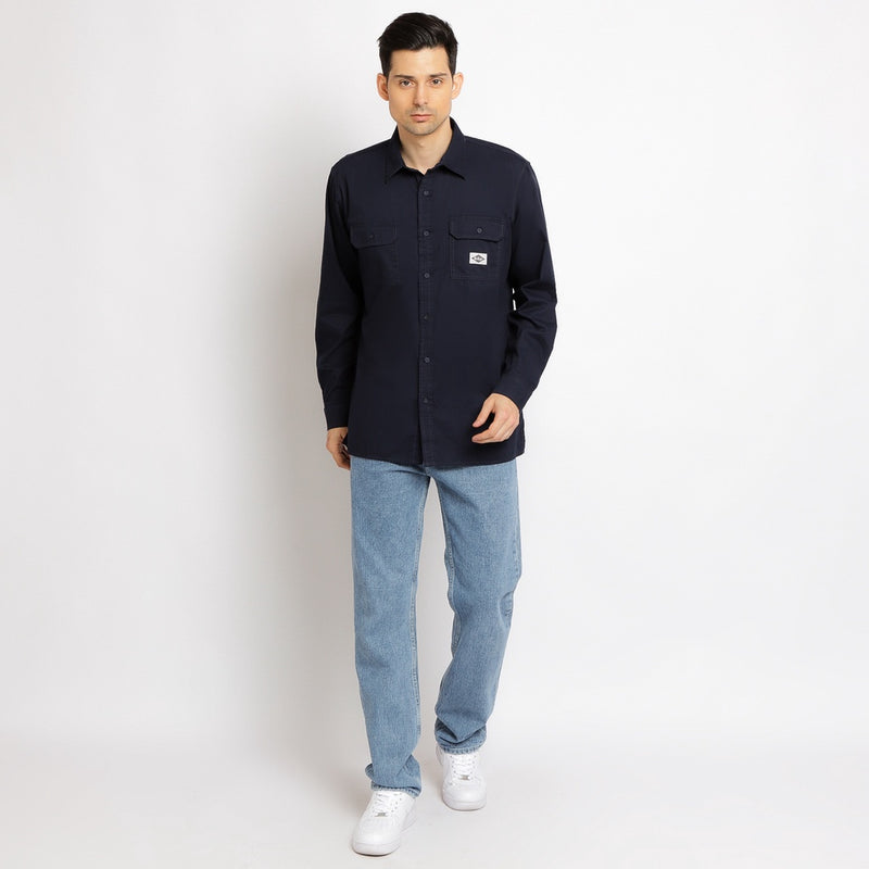 Lee Cooper Long Shirt Clive Navy