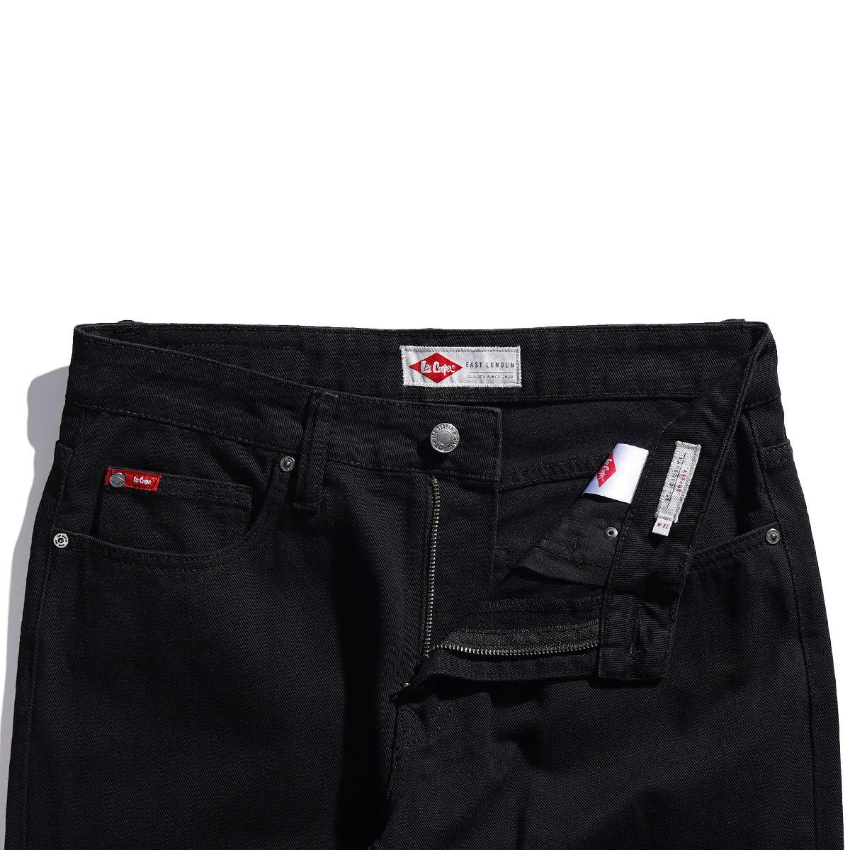 Lee Cooper Tapered Fit Jeans Arthur Rinse Black Noir Medium Raw