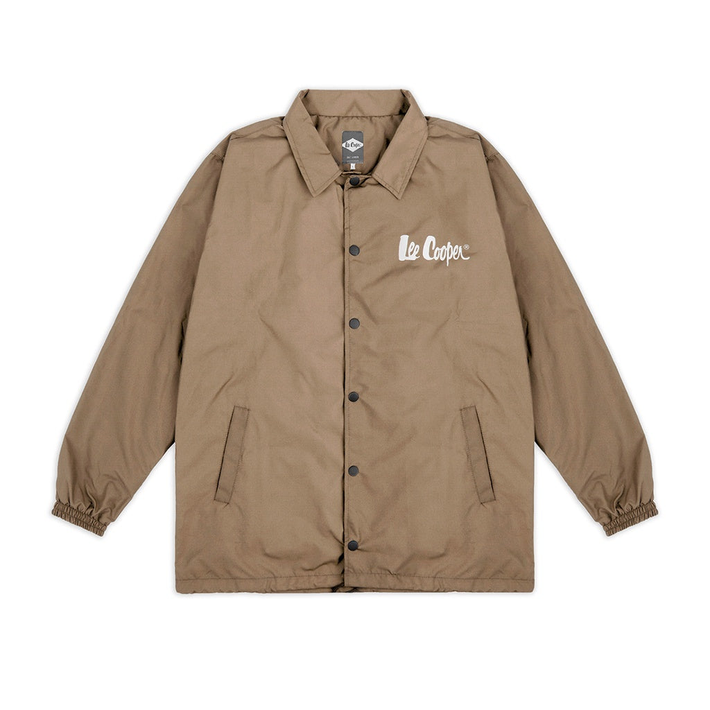Lee Cooper Coach Jacket Logotype Khaki