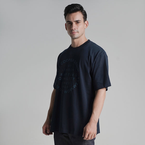 Lee Cooper T-Shirt Oversized Crafting Quality Navy