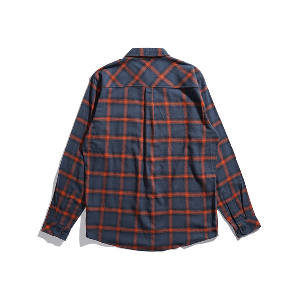 Lee Cooper Long Shirt Flannel Riley Navy