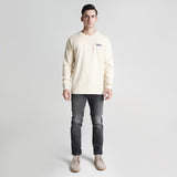 Lee Cooper Longsleeve T-shirt Logotype Cream