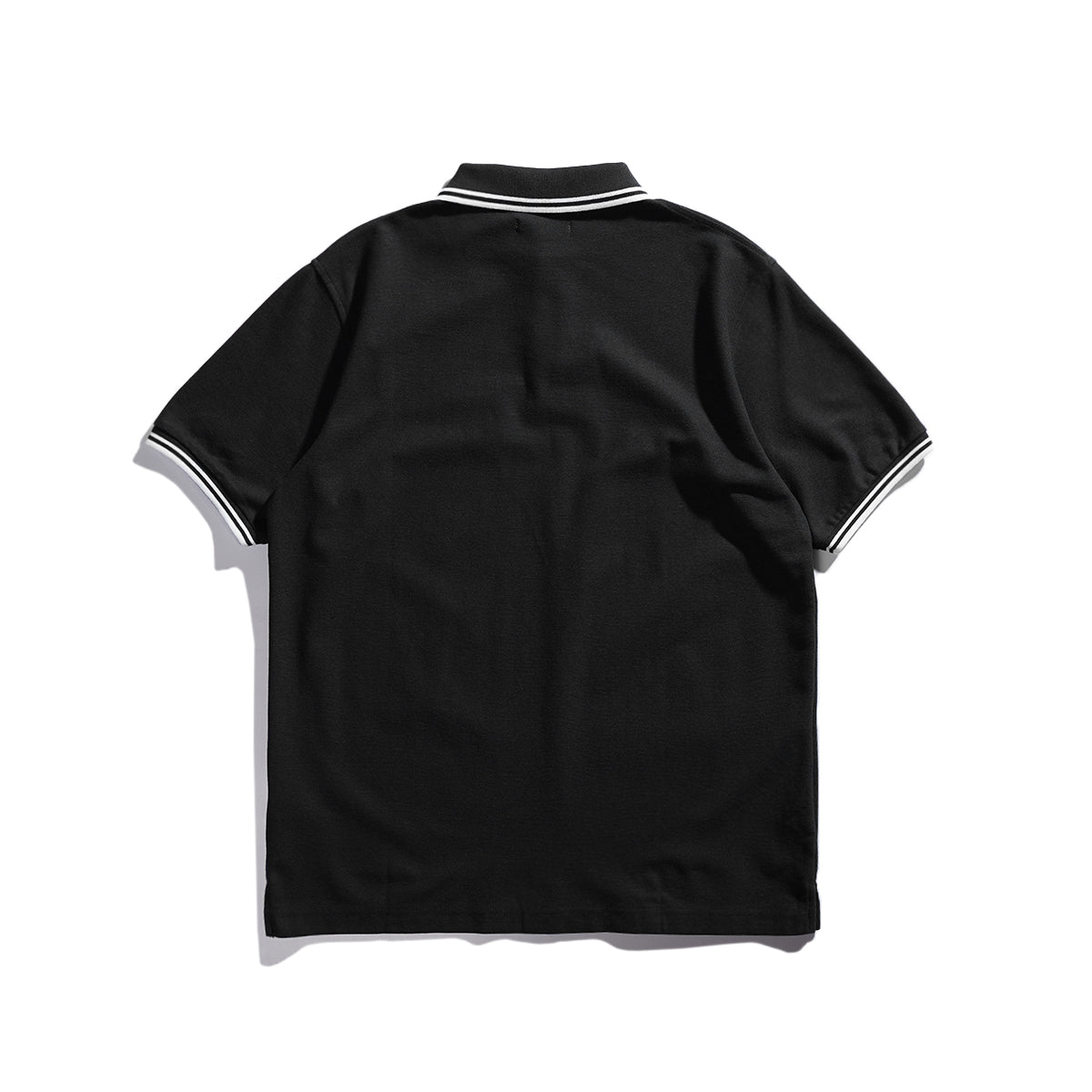 Lee Cooper Polo Shirt Stripe Logotype Black