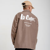 Lee Cooper Coach Jacket Logotype Beige