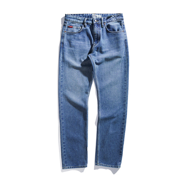 Lee Cooper Tapered Fit Jeans Arthur Worn Medium Blue 23