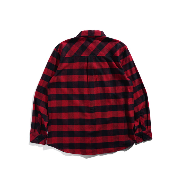 Lee Cooper Long Shirt Flannel Riley Red