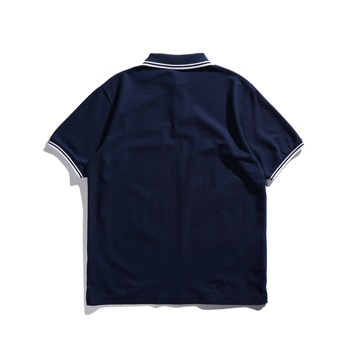 Lee Cooper Polo Shirt Stripe Logotype Navy