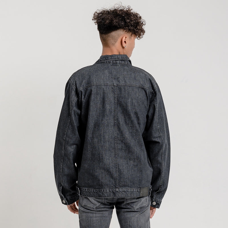 Lee cooper Trucker Jacket Denim Classic Dark Black