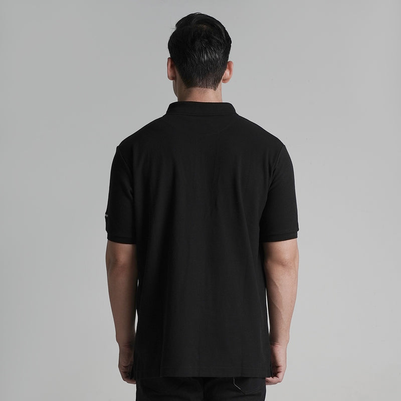 Lee Cooper Polo Shirt Pocket Black