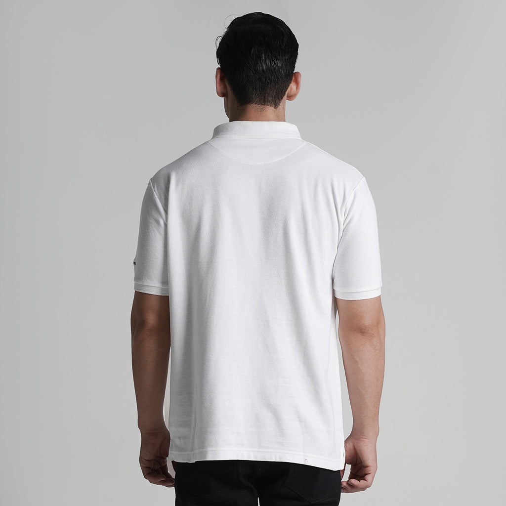 Lee Cooper Polo Shirt Pocket White