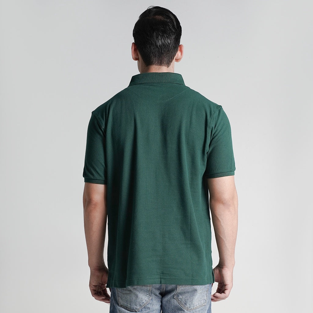 Lee Cooper Polo Shirt Logo Circular Emerald Green