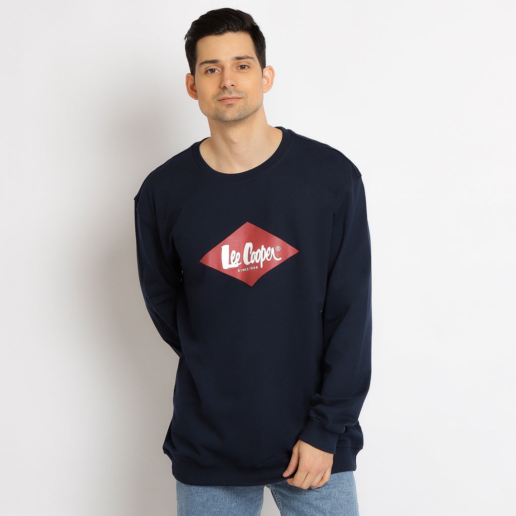 Lee Cooper Red Diamond Sweater Navy