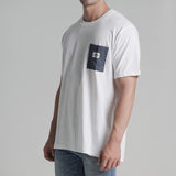 Lee Cooper T-shirt Stripe pocket White