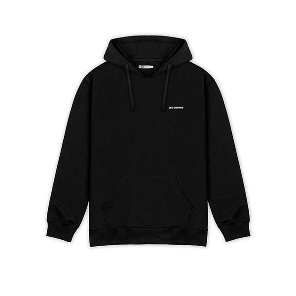 Lee Cooper Box Logo Pullover Hoodie Black