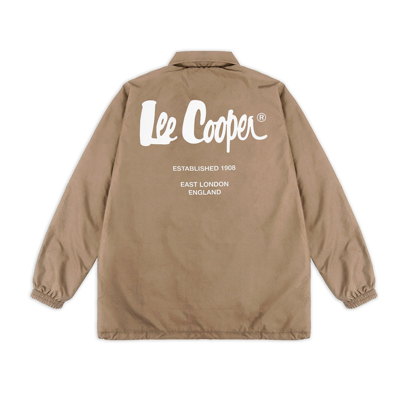 Lee Cooper Coach Jacket Logotype Khaki