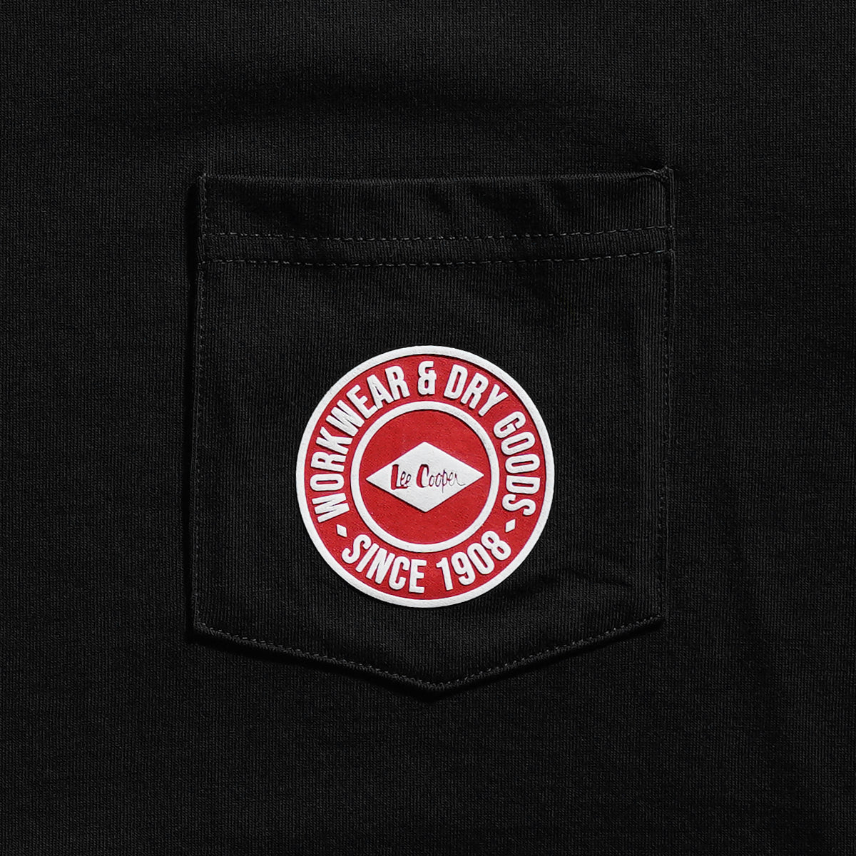 Lee Cooper T-Shirt Pocket Round Workwear Black