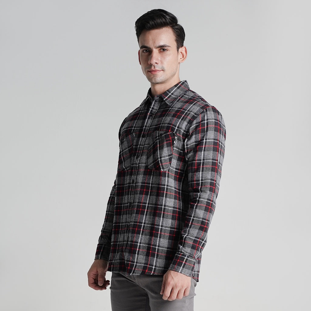 Lee Cooper  Flannel Shirt RHYS Red