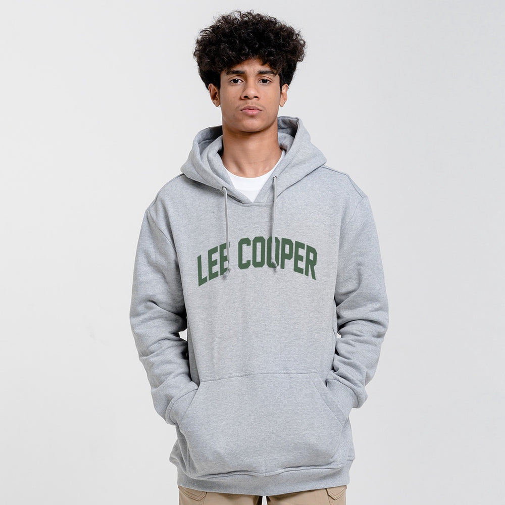 Lee cooper grey hoodie best sale