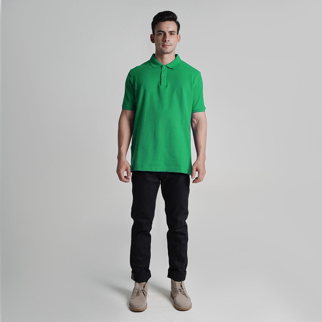 Lee cooper Polo Shirt Logo Circular Green