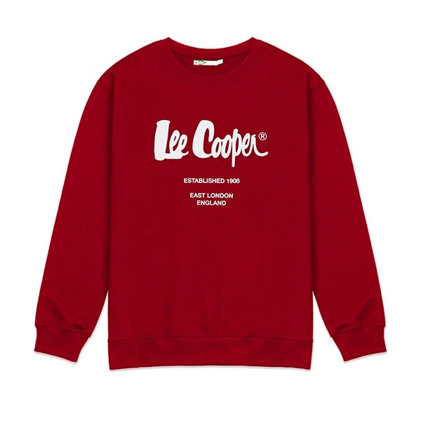 Lee Cooper Sweatshirt Crewneck Logotype Red