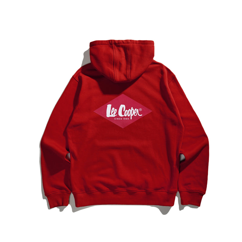 Lee Cooper Pullover Logo Diamond Red