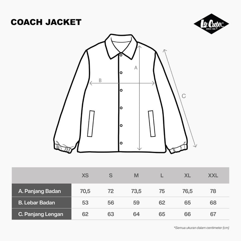 Lee Cooper Jacket Coach Mods Black