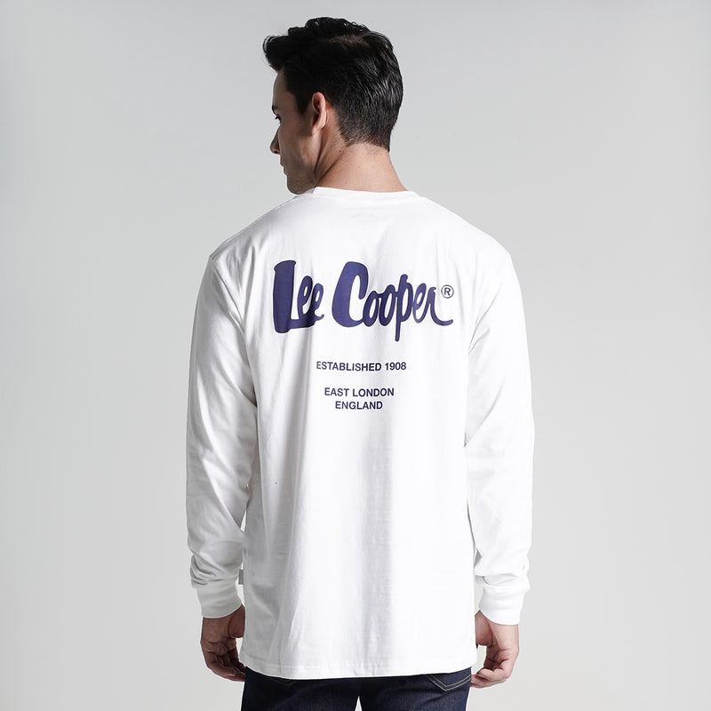 Lee Cooper Longsleeve T-shirt Logotype White