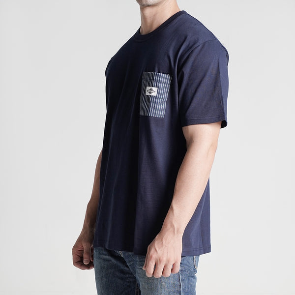 Lee Cooper T-shirt Stripe Pocket Navy