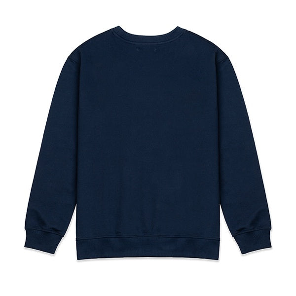 Lee Cooper Sweatshirt Crewneck Varsity Logo Type Navy