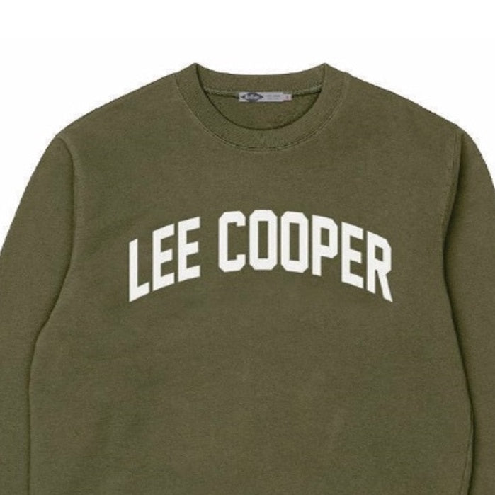 Lee Cooper Crewneck Sweartshirt College Green Army