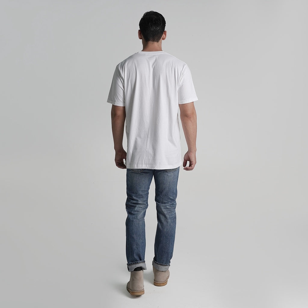 Lee Cooper T-shirt Stripe pocket White