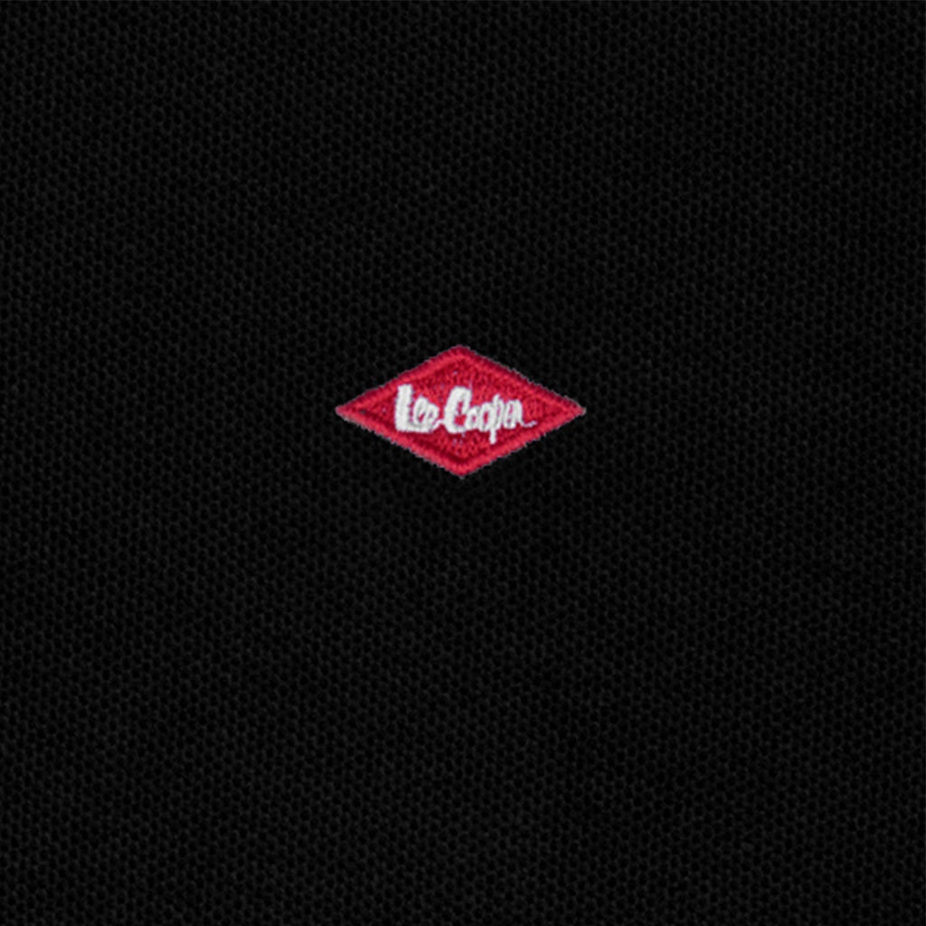 Lee Cooper Polo Shirt Basic Diamond Logo Black