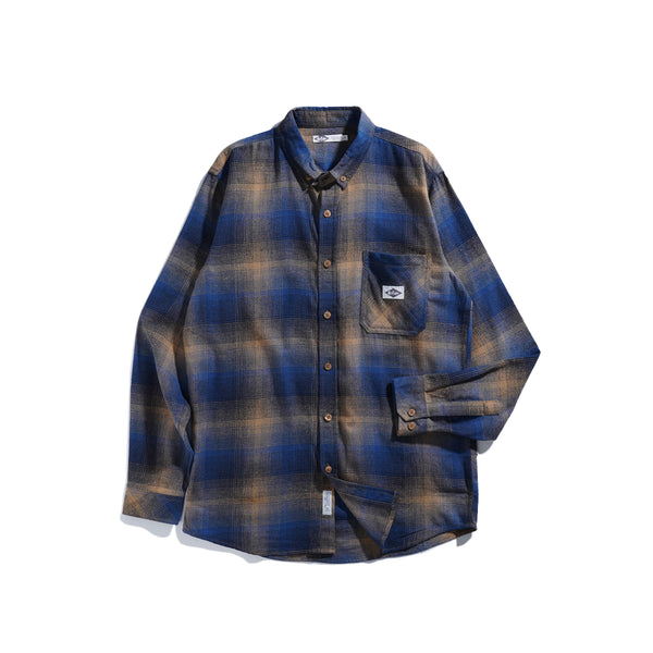 Lee Cooper Long Shirt Flannel Riley Mustard