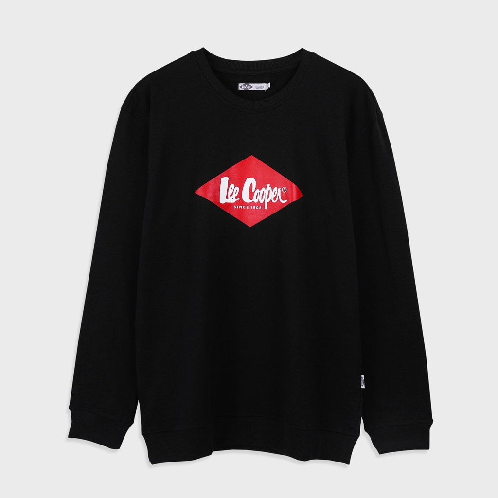 Lee Cooper Red Diamond Sweater Black